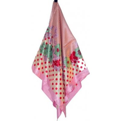 Regina dámský hedvábný šátek růžový – Zboží Mobilmania