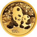 China Mint / Shanghai Mint Zlatá mince 100 Yuan China Panda 8 g – Hledejceny.cz