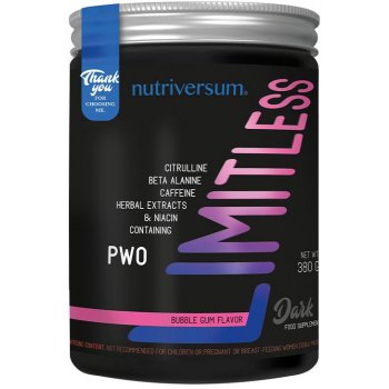 Nutriversum LIMITLESS Pre-Workout, 380 g