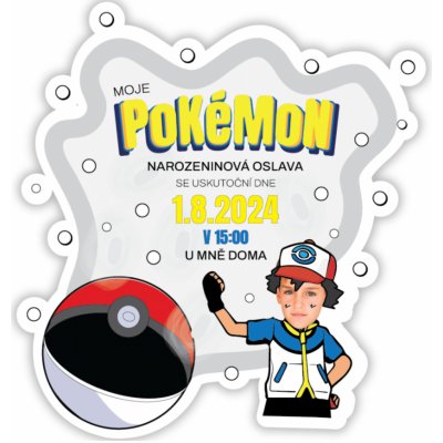 Personal Personalizované pozvánky Pokémon – Zboží Mobilmania
