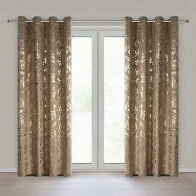 EUROFIRANY ZÁVĚS NA KROUŽCÍCH HILARY 140X250 CM VZOROVANÝ – Hledejceny.cz