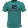 Pánské Tričko Salomon Outlife Logo SS Tee Baltic baltic aspr