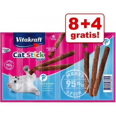 Vitakraft Cat Stick Mini pamlsky drůbeží & játra 12 x 60 g – Zboží Mobilmania