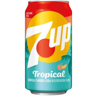 7 Up sycený nápoj s příchutí tropického ovoce 355 ml – Zboží Dáma