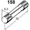 Pojistka MTA POJISTKA SKLENĚNÁ 20A 6,3 X 32 MM ( SKLENĚNKA VELKÁ ) 04.33700(AGC20A)