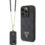 Guess hard iPhone 15 PRO Crossbody 4G Diamond Triangle černé – Zboží Mobilmania