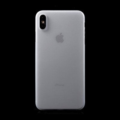 Pouzdro AppleMix Apple iPhone Xs Max - ochrana čočky - ultratenké - plastové - matné - bílé – Zbozi.Blesk.cz