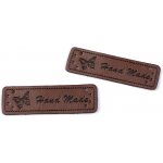 Eko kůže cedulka HAND MADE 15x50mm – Sleviste.cz