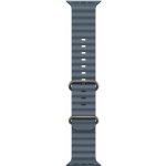 Apple Watch 49mm ocelově modrý Oceánský řemínek - provedení z přírodního titanu MGCC4ZM/A – Sleviste.cz