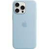 Pouzdro a kryt na mobilní telefon Apple Apple iPhone 15 Pro Max Silicone Case s MagSafe světle modrý