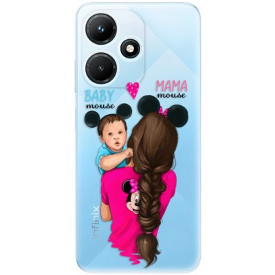 iSaprio - Mama Mouse Brunette and Boy - Infinix Hot 30i