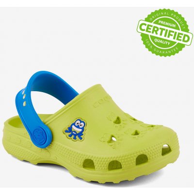 Coqui sandály dětské Little Frog 8701 citrus/sea blue – Sleviste.cz
