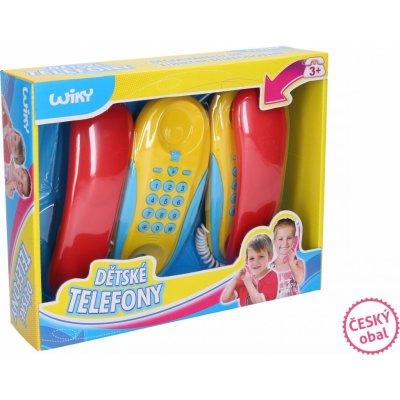 Dudlu Telefony dětské pokojové set 2ks na baterie Zvuk plast – Zboží Mobilmania