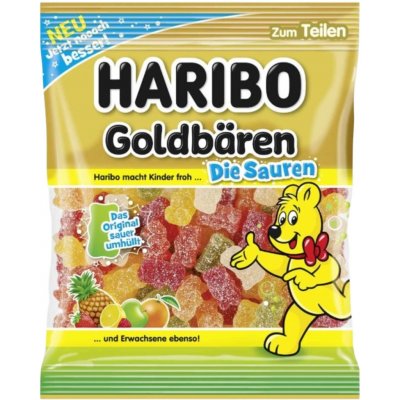 Haribo Saure Goldbären kyselí želé medvídci 175 g – Zboží Dáma
