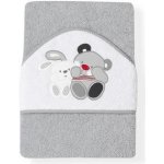 INTERBABY Osuška froté Přátelé bílá šedý lem – Zboží Dáma