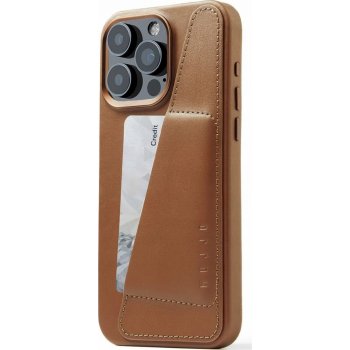 Mujjo Full Leather Wallet iPhone 15 Pro Max světle hnědé