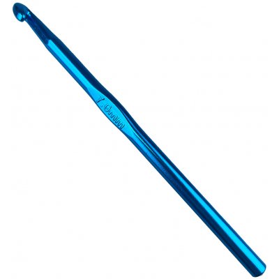 Pro Háčkování Háček kovový 7 mm světle modrý – Zboží Dáma