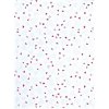 Utěrka SCANquilt utěrka DEKORO srdíčka bíločervená 50 x 70 cm