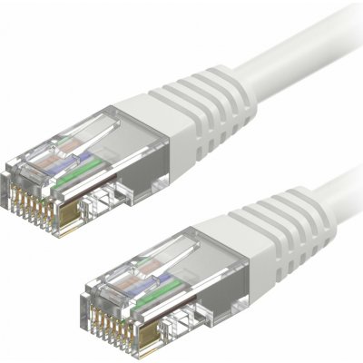 AlzaPower APW-CBP5EU0010W Patch CAT5E, UTP, 1m, bílý – Zboží Živě