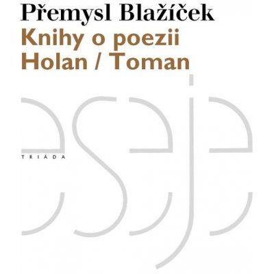 Knihy o poezii. Holan / Toman - Přemysl Blažíček – Sleviste.cz