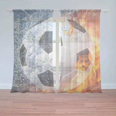SABLIO Záclony Fotbalový míč 2ks 150x250cm – Hledejceny.cz