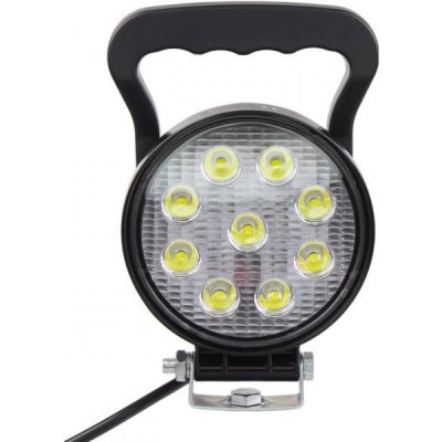 LED světlo kulaté, 9x3W, vypínač, ECE R10 – Hledejceny.cz