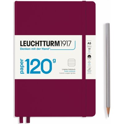 Leuchtturm1917 Edition Tečkovaný zápisník Medium A5 Port Red – Zboží Mobilmania