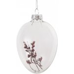 Závěsné skleněné vajíčko s květy Egg Bloom - Ø 7*10 cm – Hledejceny.cz