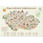 Pivní stírací mapa s vlastním věnováním Bez věnování – Sleviste.cz