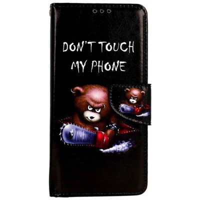 Pouzdro TopQ Honor Magic5 Lite 5G knížkové Don't Touch méďa