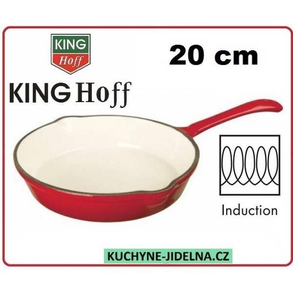 KingHoff Litinová pánev, povrch smalt,kulatá Indukce 20 cm od 290 Kč -  Heureka.cz