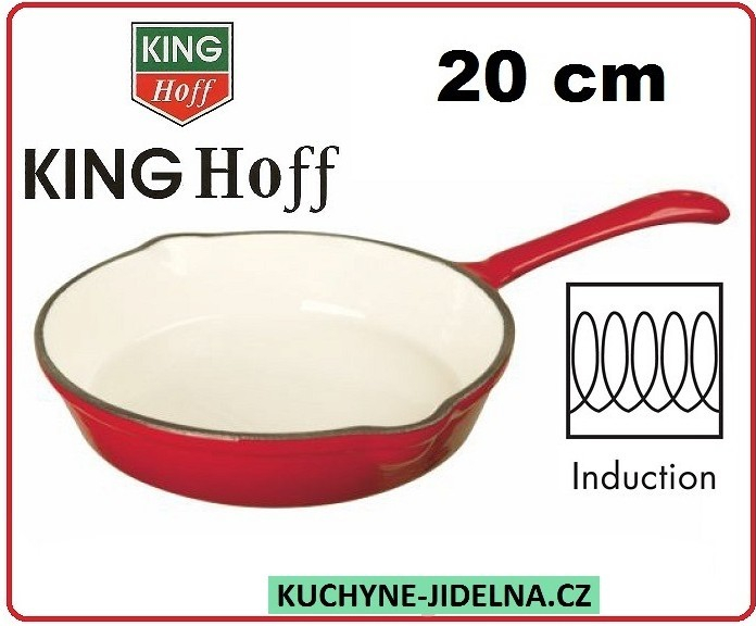 KingHoff Litinová pánev, povrch smalt,kulatá Indukce 20 cm od 290 Kč -  Heureka.cz