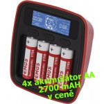 EMOS profi BCN-42D + 4 ks AA 2700 mAh – Zbozi.Blesk.cz