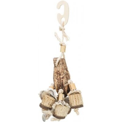 Trixie závěsná přírodní hračka mahagon/mušle 26 cm – Zboží Mobilmania