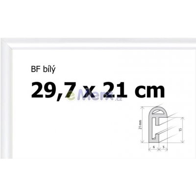 BFHM Plastový rám 29,7x21 cm A4 bílý – Zboží Mobilmania