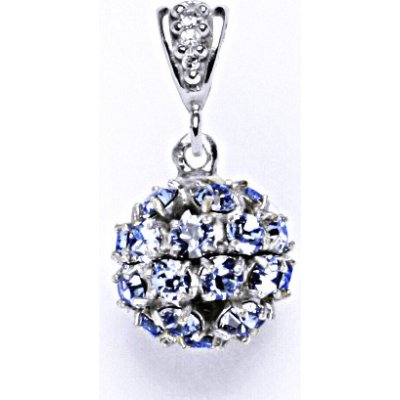 Čištín Koule se Swarovski krystalem light sapphire přívěsek 36940634 Stříbrný P 1344/2 – Sleviste.cz