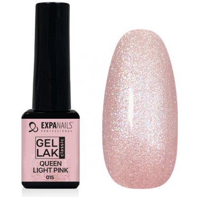 Expa nails expanails uv led gel lak queen light pink třpyt 5 ml – Zboží Dáma