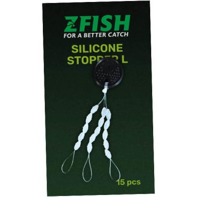 Zfish Extra Carp zarážky silicone stopper Čirá L 15ks – Hledejceny.cz