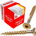 Konstrukční vrut 5x40 TX 25 zápustná hlava zinek žlutý (500 ks/bal) TORX – Hledejceny.cz