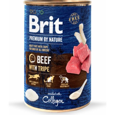 Brit Premium by Nature Dog konzerva - Beef with Tripes 400 g