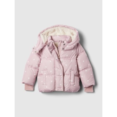 GAP Baby prošívaná nepromokavá bunda Růžová – Zboží Dáma