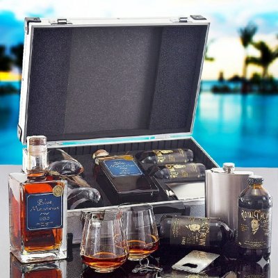 Contraband Dárkový kufr Blue Mauritius Gold 0,7 l – Zboží Mobilmania