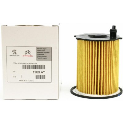 Olejový filtr originál pro motory Citroën a Peugeot 1.4 HDi, 1.6 HDi, 1109AY – Zboží Mobilmania