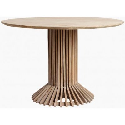 Raw Materials Amsterdam Jídelní stůl kulatý EIFFEL, Ø140 cm, přírodní teakové dřevo TATW00001A
