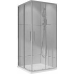 Kout sprchový Wecco 900×900 mm lesklý hliník/čiré sklo 6mm – Zboží Mobilmania