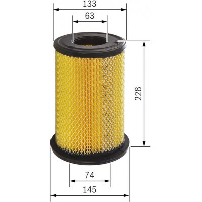 Vzduchový filtr BOSCH F 026 400 199 – Hledejceny.cz