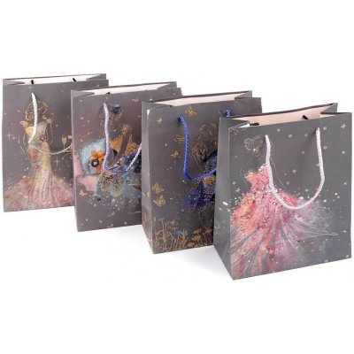 Stoklasa Dárková taška s glitry silueta dívky – Zboží Mobilmania