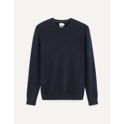 Celio kašmírový svetr Jecloud tmavě modrá – Zboží Mobilmania