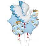 Party Deco Sada fóliových balonků Narození chlapečka BP – Zboží Dáma