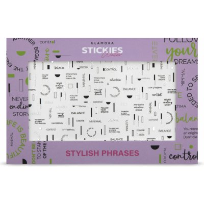 Glamora Vodolepka 27 STYLISH PHRASES SILVER – Zboží Mobilmania